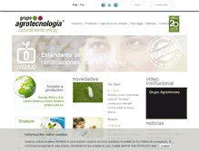 Tablet Screenshot of agrotecnologia.net